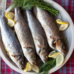 whole roasted branzino