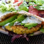 Chickpea Burger with the Works Chickpea Burger with the Works