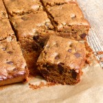 almond butter-millet blondies | pamela salzman