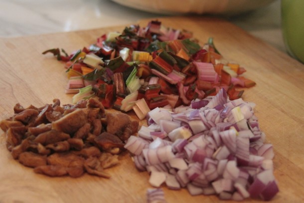 sauteed swiss chard with dried apricots and pine nuts|pamela salzman