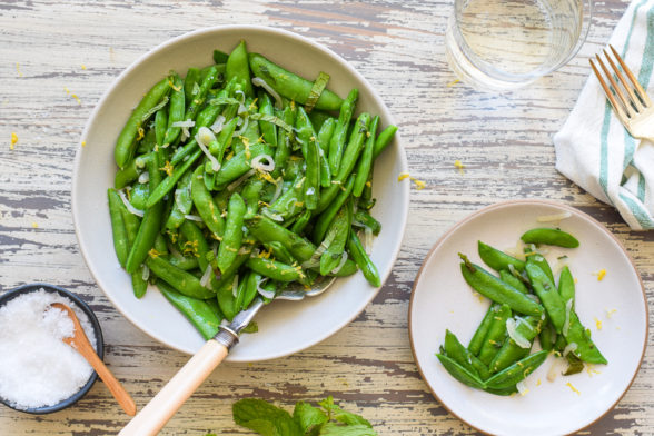 Minted Sugar Snap Peas | Pamela Salzman