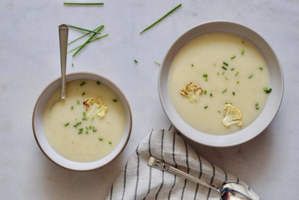 Cauliflower and Roasted Garlic Soup | Pamela Salzman