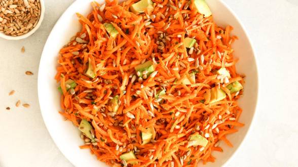 Carrot Salad with Avocado | Pamela Salzman