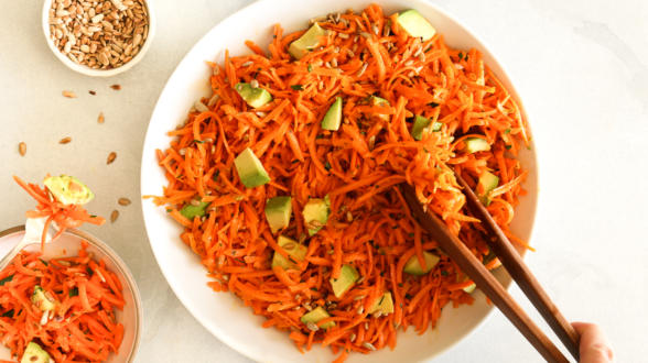 Carrot Salad with Avocado | Pamela Salzman