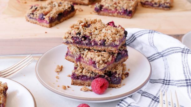 Mixed Berry Oat Bars | Pamela Salzman