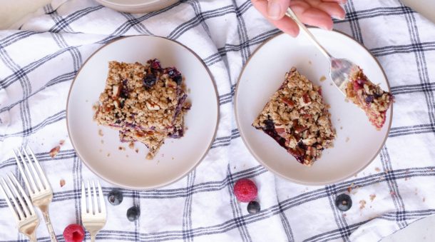 Mixed Berry Oat Bars | Pamela Salzman