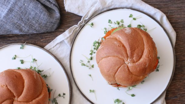 Black Bean Burgers with Smoky Red Pepper Sauce | Pamela Salzman