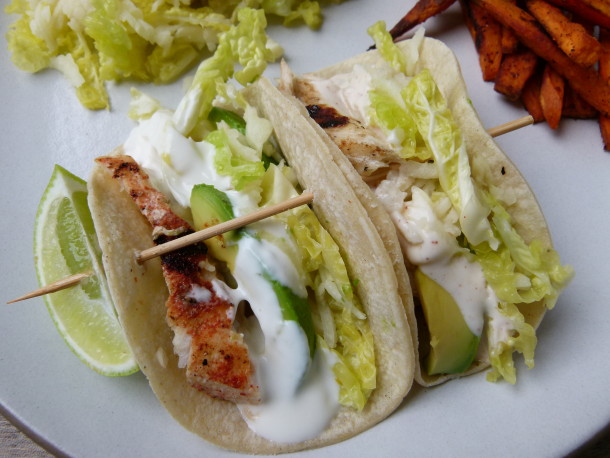 Grilled Fish Tacos|Pamela Salzman