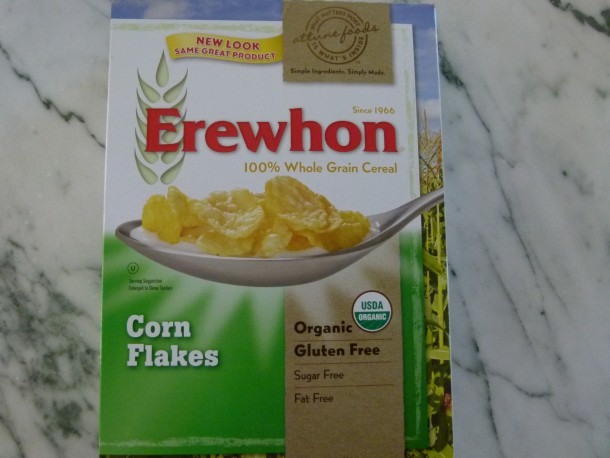 simple, no-sugar, organic corn flakes