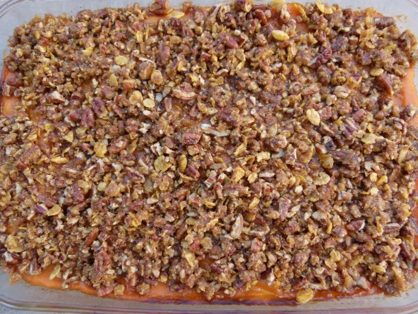 baked sweet potato casserole | pamela salzman