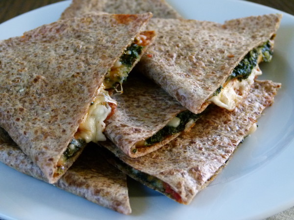 Spinach Pizza Quesadilla | Pamela Salzman