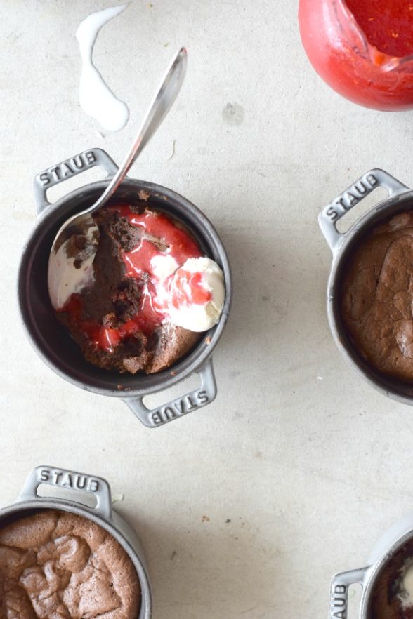 Mini Flourless Chocolate Cakes | Pamela Salzman