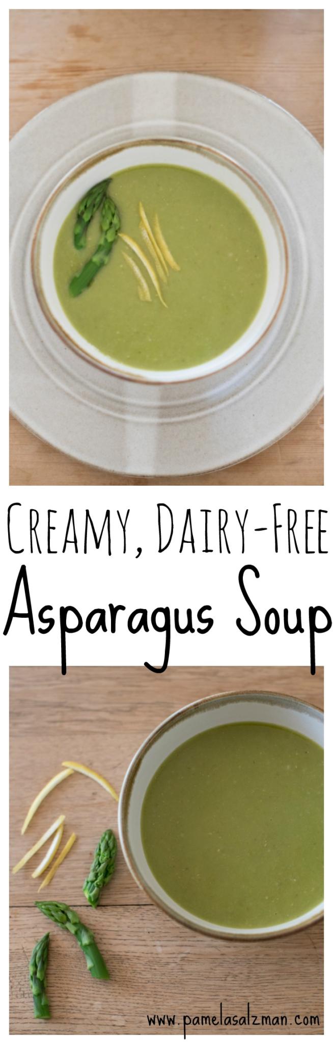 Creamy, Dairy-Free Asparagus Soup | Pamela Salzman