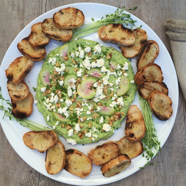 minted pea dip | pamela salzman