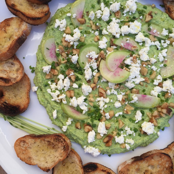 minted pea dip | pamela salzman