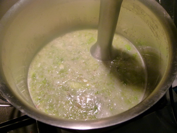 puree with an immersion blender or in batches in a blender