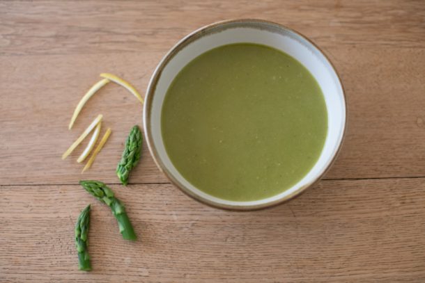 Creamy, Dairy-Free Asparagus Soup | Pamela Salzman