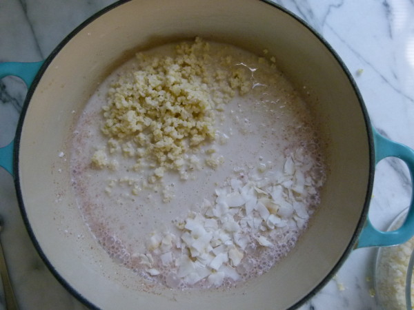 warm coconut millet porridge by Pamela Salzman