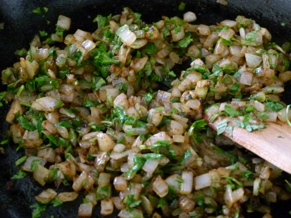 Sauteed onions, jalapeño, spices and cilantro