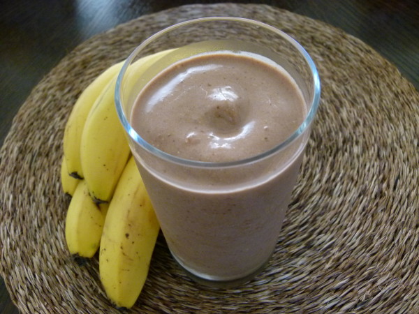 chocolate peanut butter banana oatmeal smoothie by Pamela Salzman