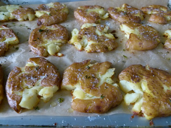 roasted smashed potatoes by pamela salzman