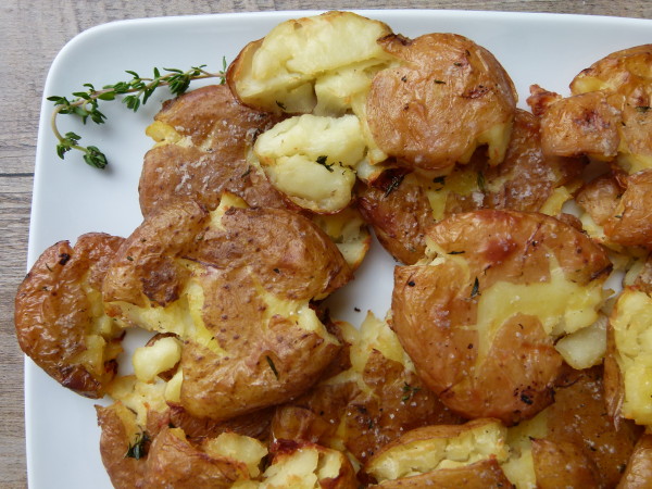 roasted smashed potatoes by pamela salzman