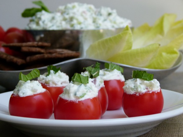 Feta Cucumber in cherry tomatoes | Pamela Salzman