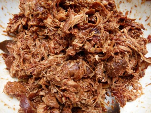 shredded chicken in bbq sauce | Pamela Salzman