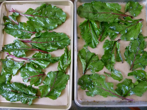 beet greens before cooking