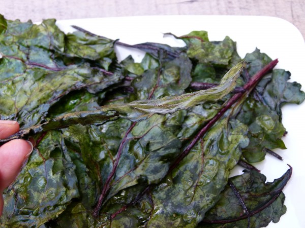 Beet Green Crisps by Pamela Salzman