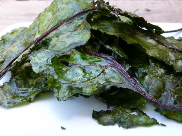 Beet Green Crisps by Pamela Salzman