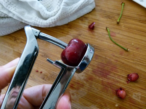 pitting cherries is easy with the right tool