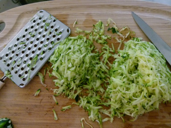 grated zucchini