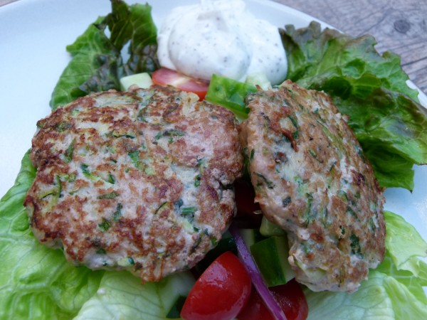 mediterranean turkey and zucchini burgers | pamela salzman