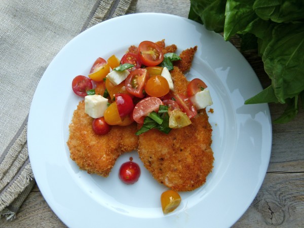 baked parmesan chicken caprese | pamela salzman