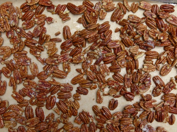 get those pecans nice and buttery and salty