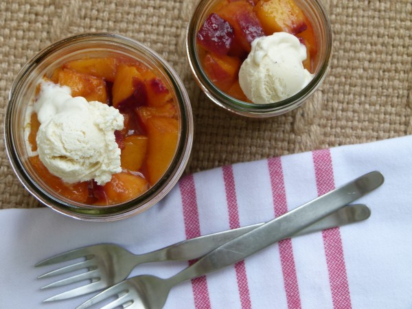 warm individual peach pie pots | pamela salzman