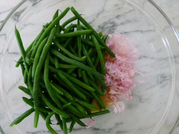 spicy honey lemon green beans