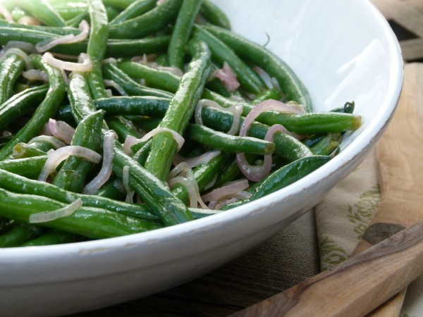 spicy honey-lemon green beans | pamela salzman