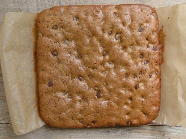 almond butter - millet blondies