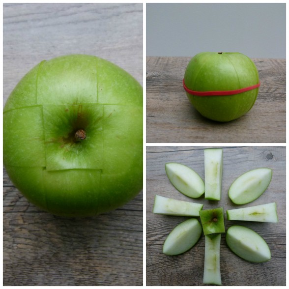 cut apple trick