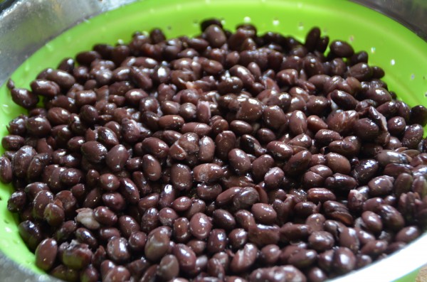 cooked black beans