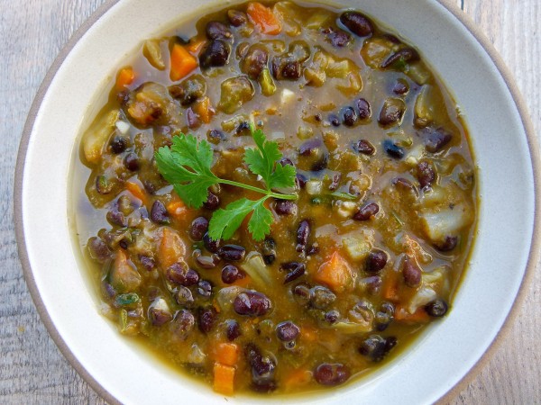 black bean and pumpkin soup | pamela salzman
