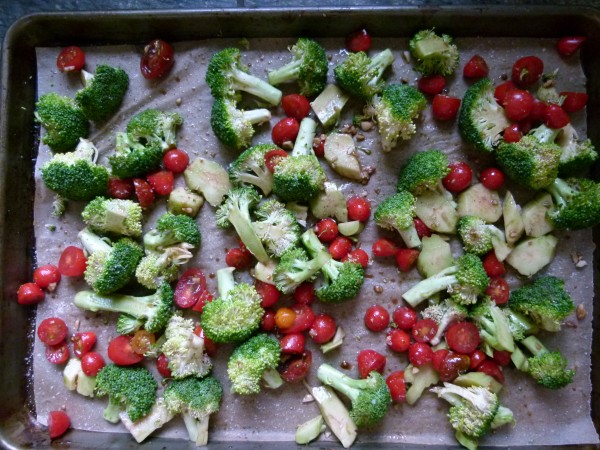 balsamic-roasted broccoli and cherry tomatoes | pamela salzman