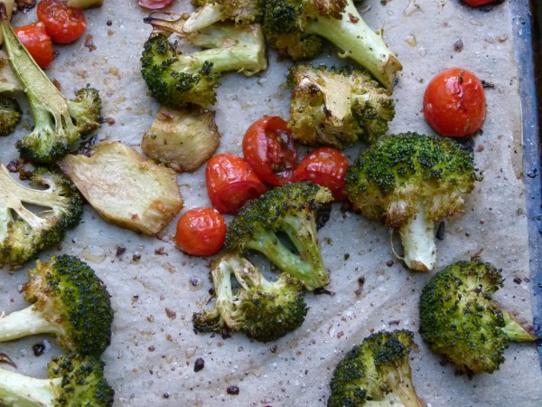 balsamic-roasted broccoli and cherry tomatoes | pamela salzman
