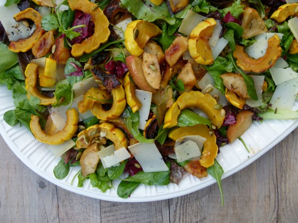 delicata squash and apple salad | pamela salzman