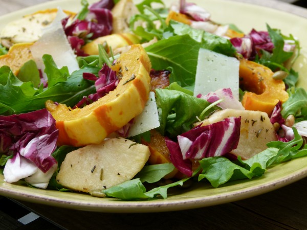 delicata squash and apple salad | pamela salzman