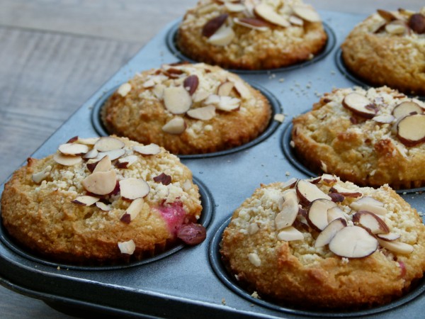 cranberry-orange almond flour muffins