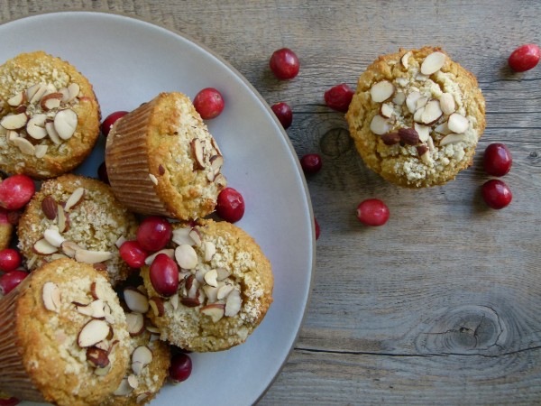cranberry-orange almond flour muffins | pamela salzman