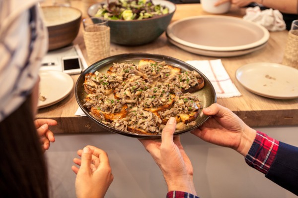 Hen of the Woods Mushroom Toasts